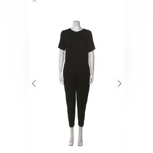 Hatch Black Short-Sleeve Jumpsuit